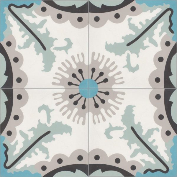 Moroccan Encaustic Cement Coral