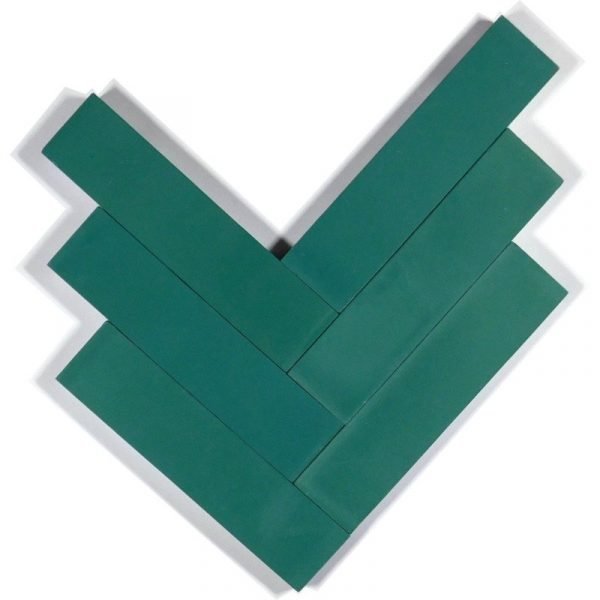 Moroccan Encaustic Cement Turquoise 5cm x 20cm
