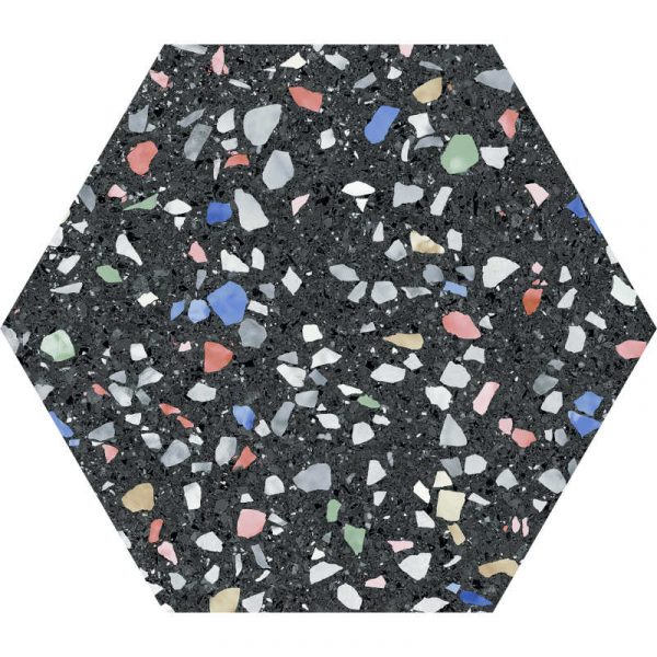 Venice Dark Colors Hex 22cm x 25cm
