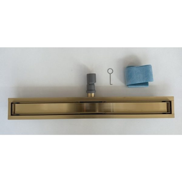 Linear Drain Gold 800mm